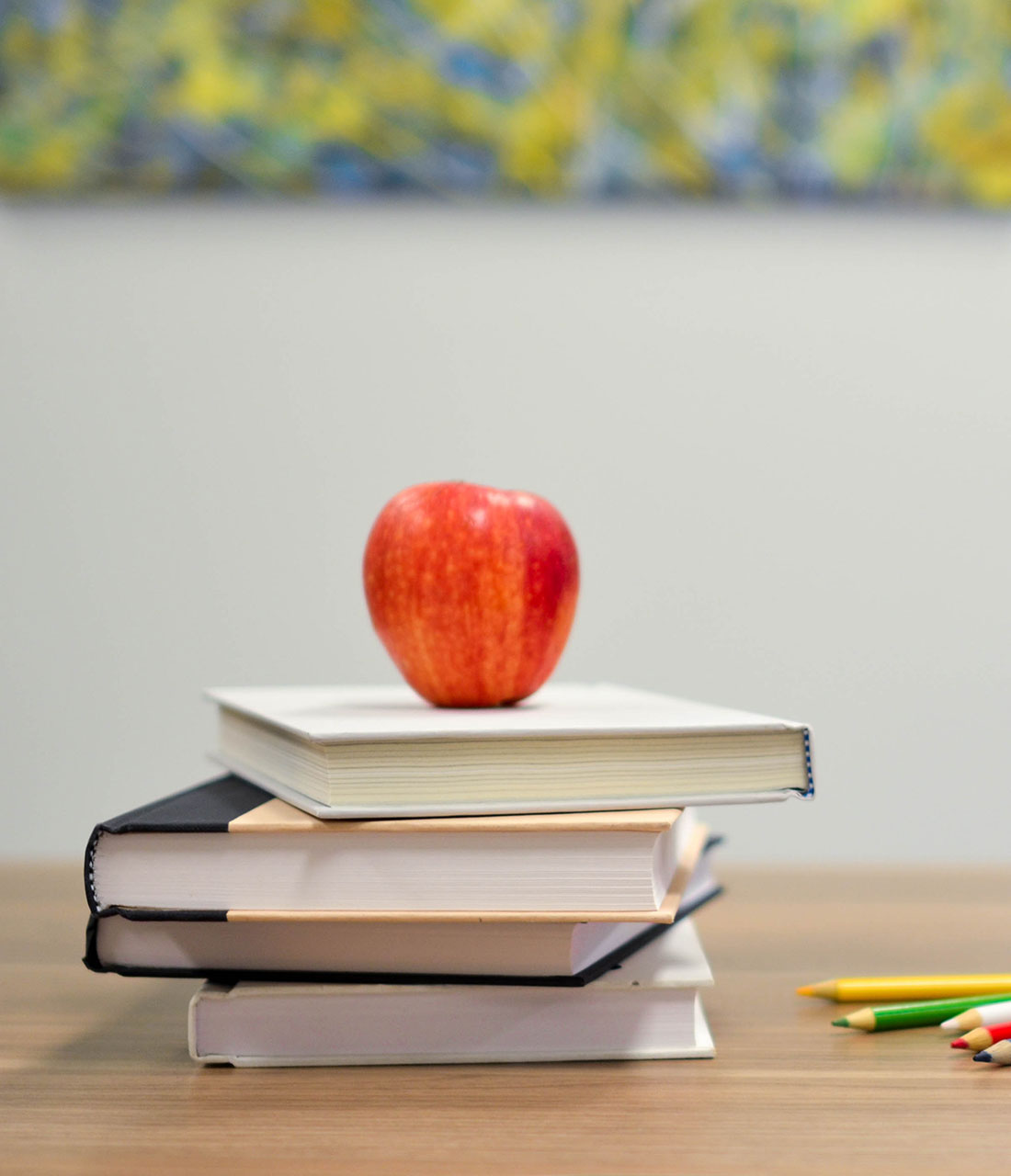 apple on books